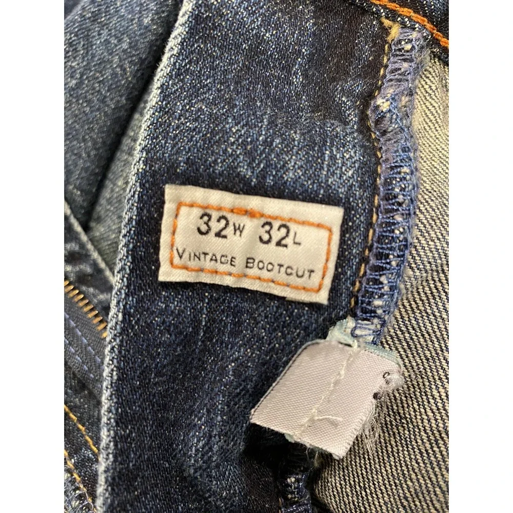 J Crew Jeans Mens 32x32 Blue Dark Wash Denim Measures 32x32 Handmade In Canada